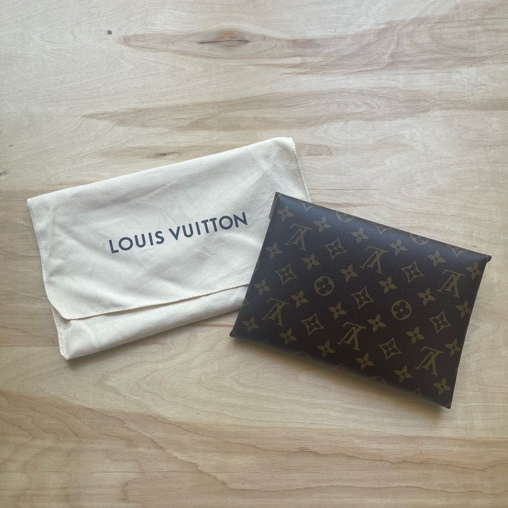 Louis Vuitton Pink and Brown Clutch - Picture 5 of 8